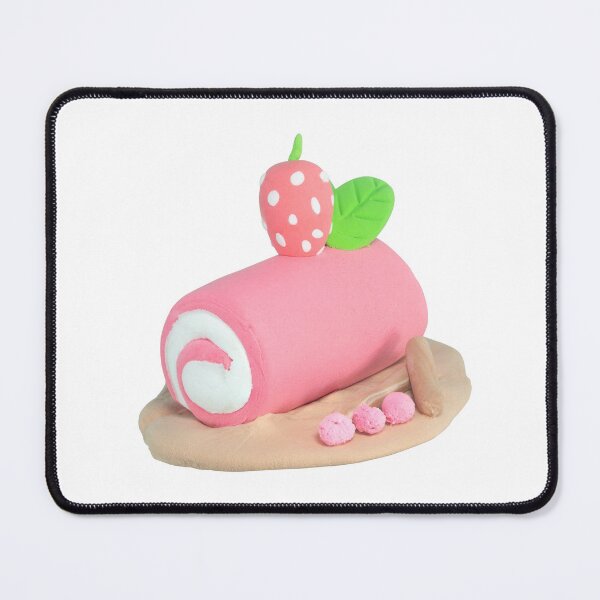 Item preview, Strawberry Cream Roll Clay Art designed and sold by MooBinArt.