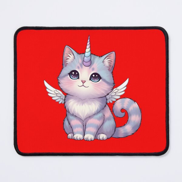 Item preview, Cute Pastel Winged Cat Unicorn – Kawaii Magical Kitten Illustration designed and sold by PreeCha Art & Co..