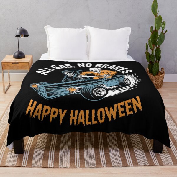 Item preview, All Gas, No Brakes - Happy Halloween designed and sold by Sunset4Bones.