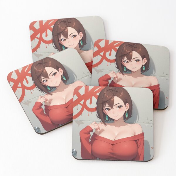 Item preview, Momo Ayase Dandadan Anime Girl Waifu Red Dress designed and sold by reinazenka.