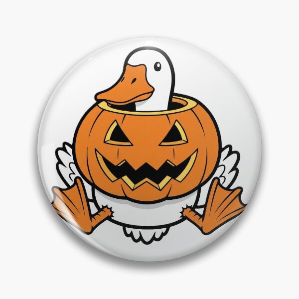 Item preview, Silly goose in Halloween pumpkin designed and sold by PattysNco.