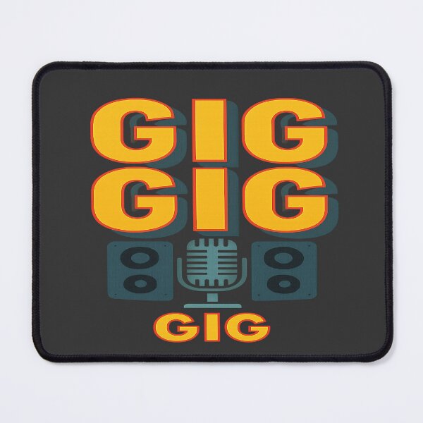 Item preview, GIG Retro Music T-Shirt – Bold Microphone & Speaker Design designed and sold by JM Language Service.