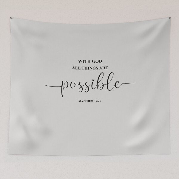 Item preview, With God All Things Are Possible (Matthew 19:26) designed and sold by elizaldesigns.
