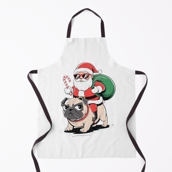 Item preview, Funny Santa Riding Pug Christmas Dog Lover designed and sold by styleonestaa.