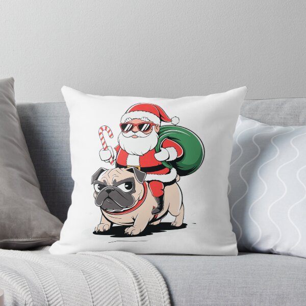 Item preview, Funny Santa Riding Pug Christmas Dog Lover designed and sold by styleonestaa.