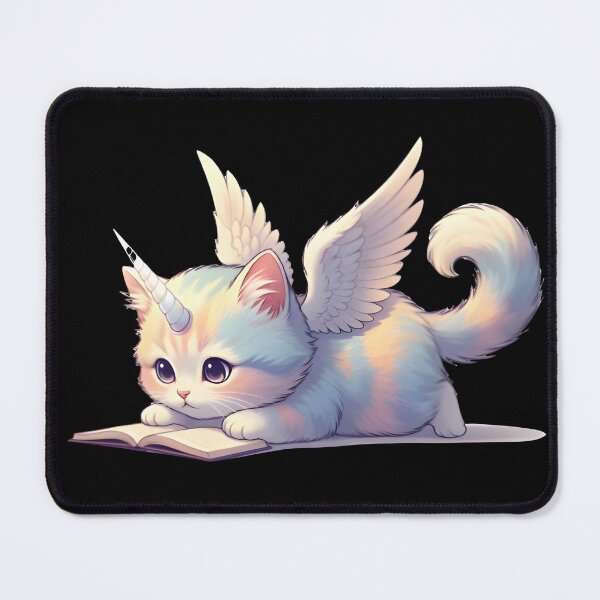 Item preview, Cute Pastel Winged Cat Unicorn – Kawaii Magical Kitten Illustration designed and sold by PreeCha Art & Co..
