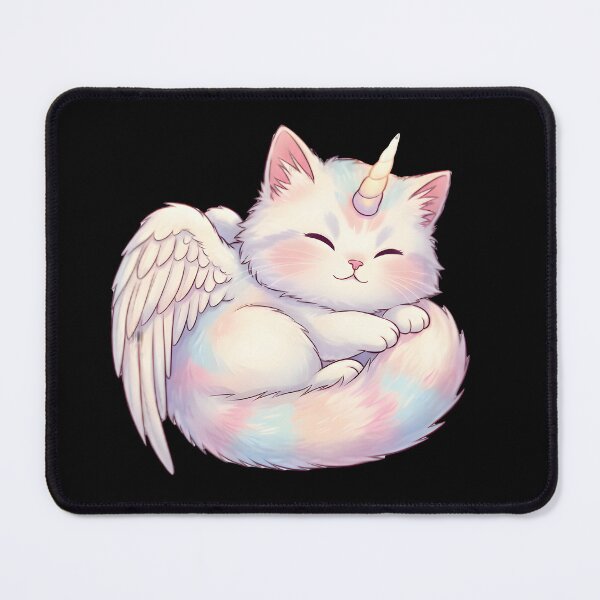 Item preview, Cute Pastel Winged Cat Unicorn – Kawaii Magical Kitten Illustration designed and sold by PreeCha Art & Co..