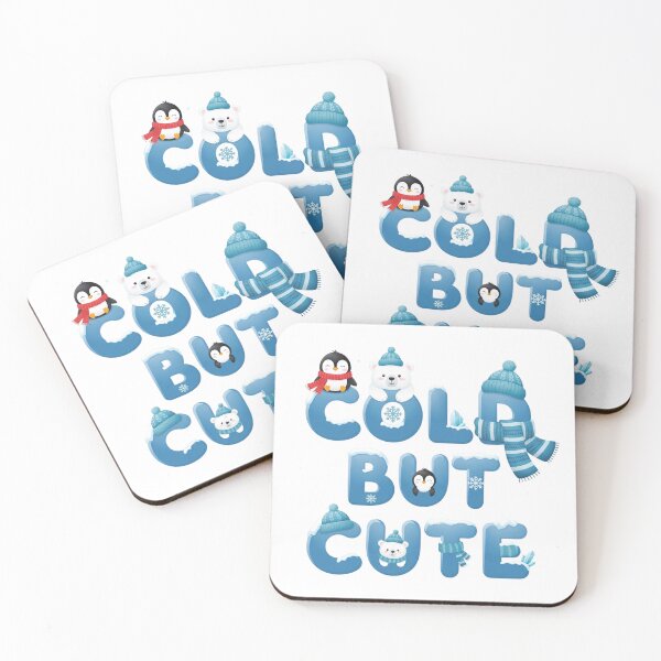 Item preview, of Cold But Cute - Arctic Animals Winter, Let It Snow - Adorable Snowman & Snowflake Art designed and sold by Happyfreedom.