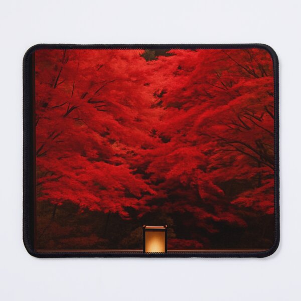 Item preview, Tranquil Autumn Window View Inspired by Ankoku-ji Temple, Hyogo, Japan designed and sold by NihonKamonScape.