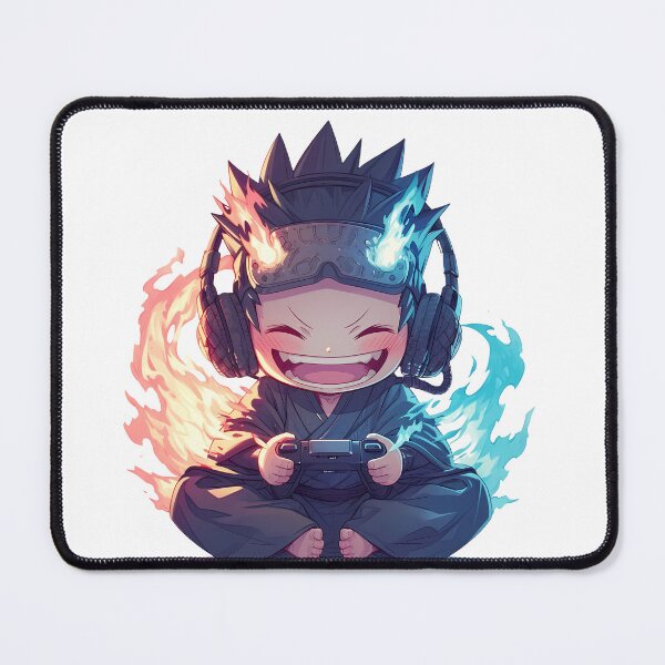 Item preview, Benimaru Shinmon Fire Force Cute Chibi Playing Video Game Anime designed and sold by earlobejerk.