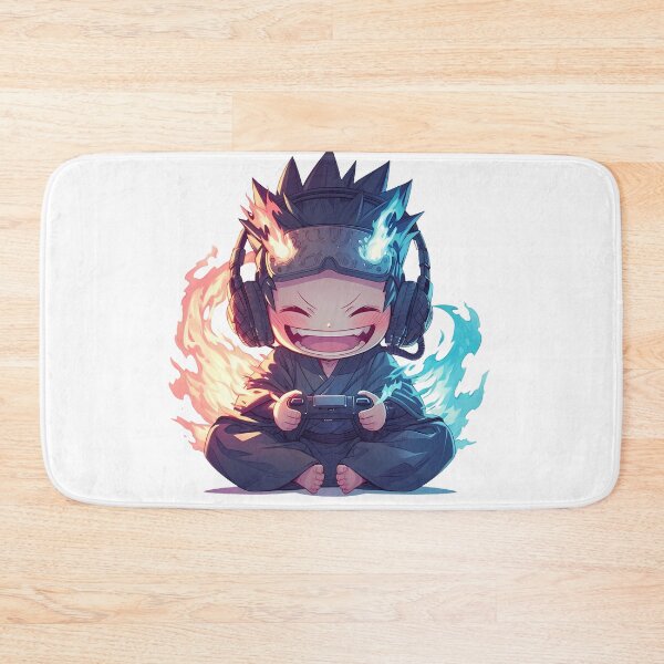 Item preview, Benimaru Shinmon Fire Force Cute Chibi Playing Video Game Anime designed and sold by earlobejerk.