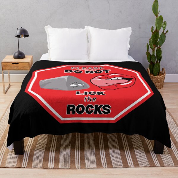 Item preview, Please Do Not Lick the Rocks Stop Sign, Funny Geologist Design designed and sold by tumbleweedphoto.