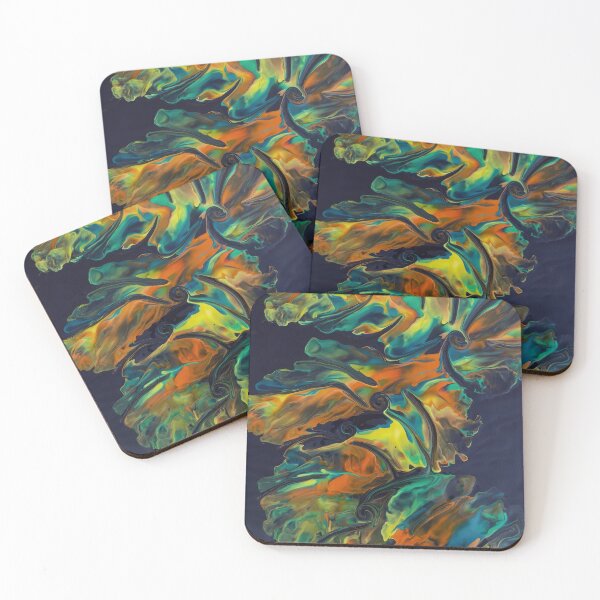 Item preview, Tides of amber and turquoise designed and sold by EtherShadeArt.