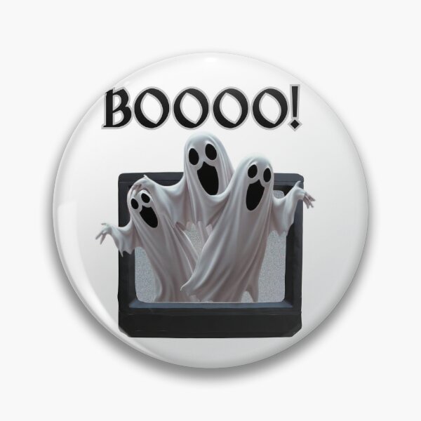 Item preview, ¡Buuu! Camiseta retro de Halloween de Ghost TV designed and sold by THEPLUGceoMERCH.