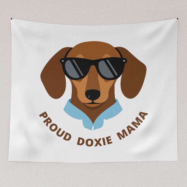 Item preview, Proud Doxie Mama | Cool Dachshund Sunglasses Art | Dog Lover Gift designed and sold by pick-o-print.