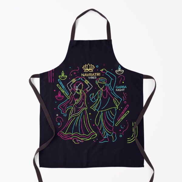 Item preview, Navratri Garba Night Neon Line Art designed and sold by REDCLASH2002.