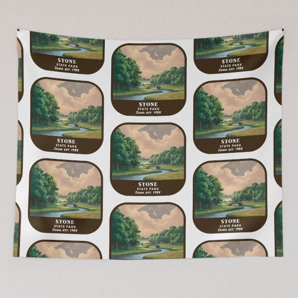 Item preview, Vintage Stone State Park (Iowa State Park) designed and sold by RabbitK.