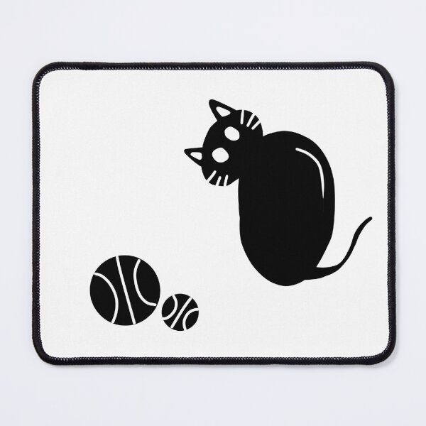 Item preview, minimalist black cat designed and sold by Pugavatar.