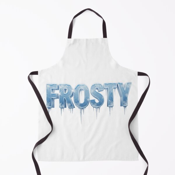 Item preview, Frosty - Icy Snow Winter Typography, Frosty - Icy Blue Snowflake Icicle Typography designed and sold by Happyfreedom.