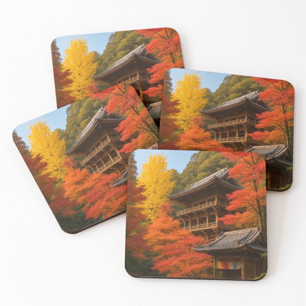 Item preview, Autumn Glory – Inspired by Engyoji Temple, Hyogo, Japan designed and sold by NihonKamonScape.