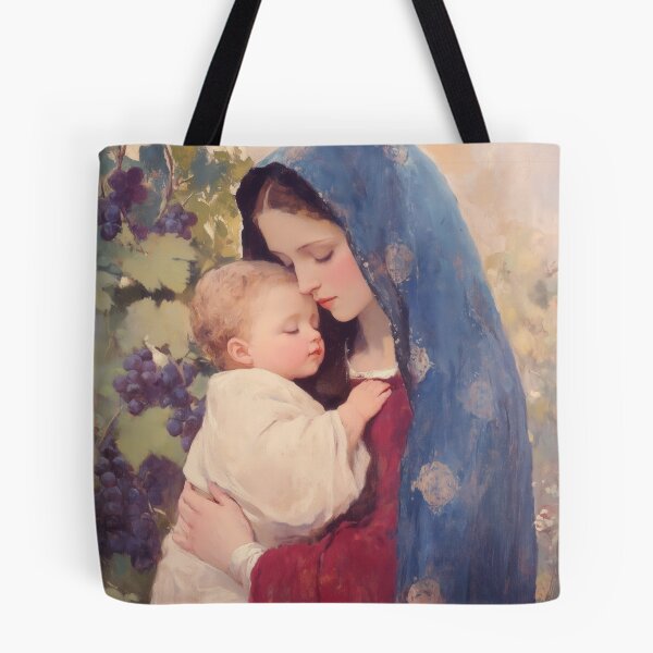 Item preview, Our Lady of the Grapes / Our Lady of the Harvest of the Grapes designed and sold by SanctifiedSouls.