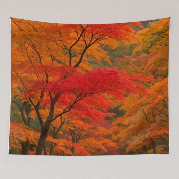 Item preview, Zuihoji Park Autumn Leaves – Inspired Scene from Hyogo, Japan designed and sold by NihonKamonScape.