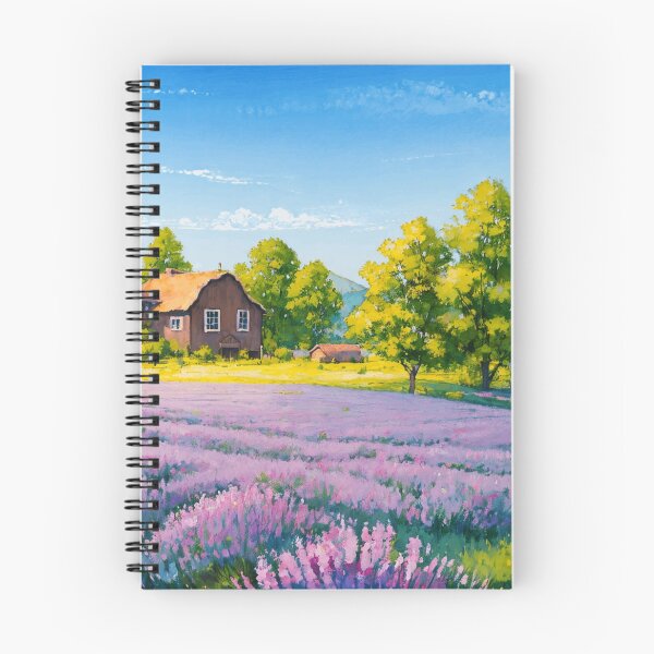 Item preview, Lavender Field and Farmhouse   designed and sold by SEIMEI2025.