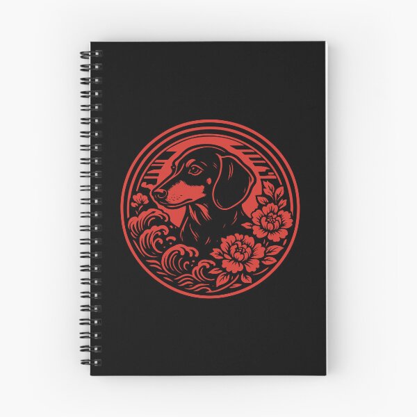 Item preview, Dachshund Floral Emblem | Red Crest Design | Doxie Art designed and sold by pick-o-print.