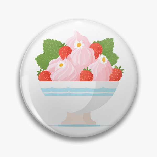 Item preview, Strawberry Bingsu – Korean Shaved Ice Dessert Illustration designed and sold by BobaBunny76.