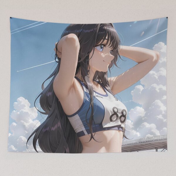 Item preview, Kaoruko Waguri Sports Spirit Fragrant Flower Blooms Dignity Anime designed and sold by reinazenka.