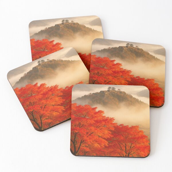 Item preview, Castillo de Takeda bajo la niebla otoñal | Hyogo, Japón designed and sold by NihonKamonScape.