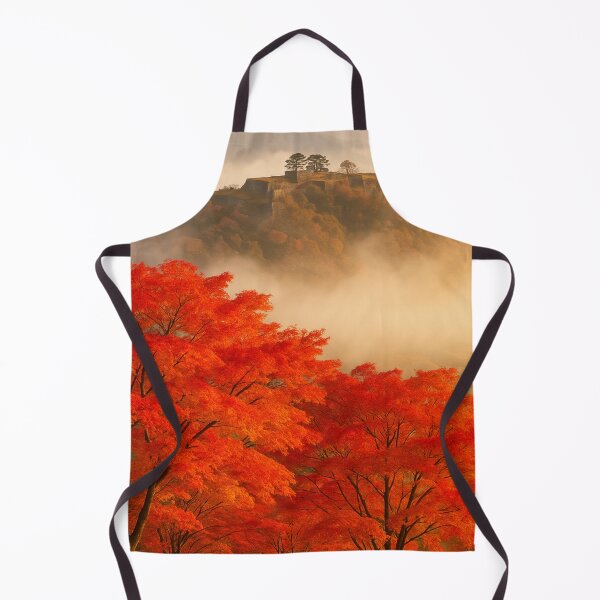 Item preview, Takeda Castle in Autumn Mist | Hyogo, Japan designed and sold by NihonKamonScape.