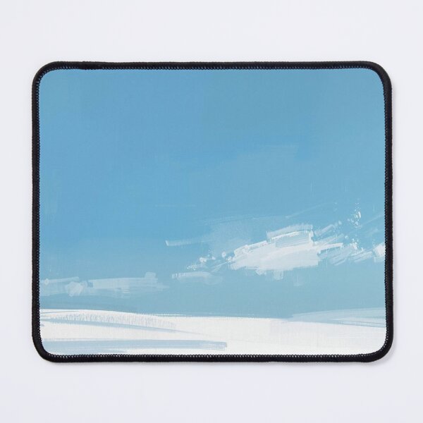 Item preview, Blue Drift – Abstract Sky & Snow Brushwork designed and sold by Art of Abundance.