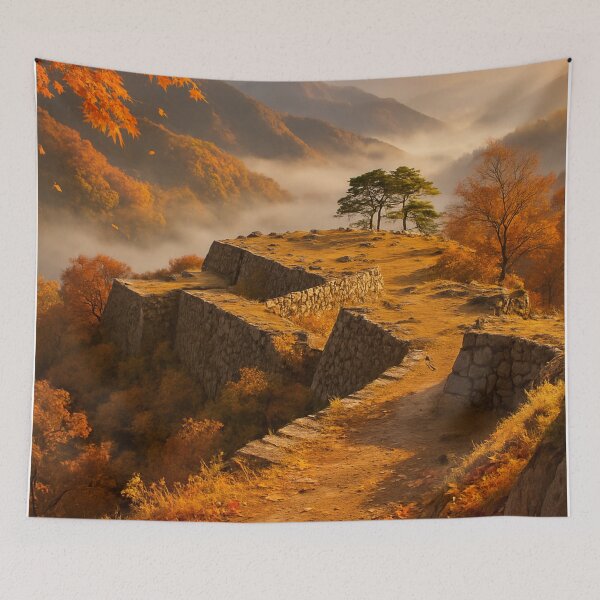Item preview, Takeda Castle Ruins in Autumn - Hyogo, Japan designed and sold by NihonKamonScape.