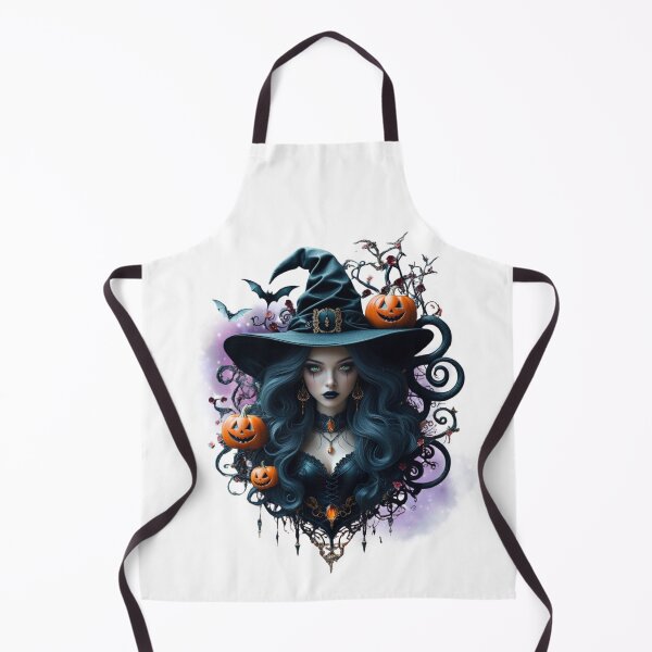 Item preview, Gothic Witch with Pumpkins | Dark Fantasy Halloween Art | Witchcore Wall Décor & Gifts designed and sold by Medeea Publishing.