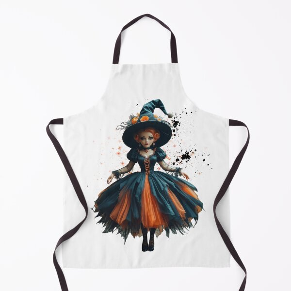 Item preview, Elegant Halloween Doll Witch Gothic Couture Witchcore Art Spooky Fantasy Wall Décor & Gifts designed and sold by Medeea Publishing.