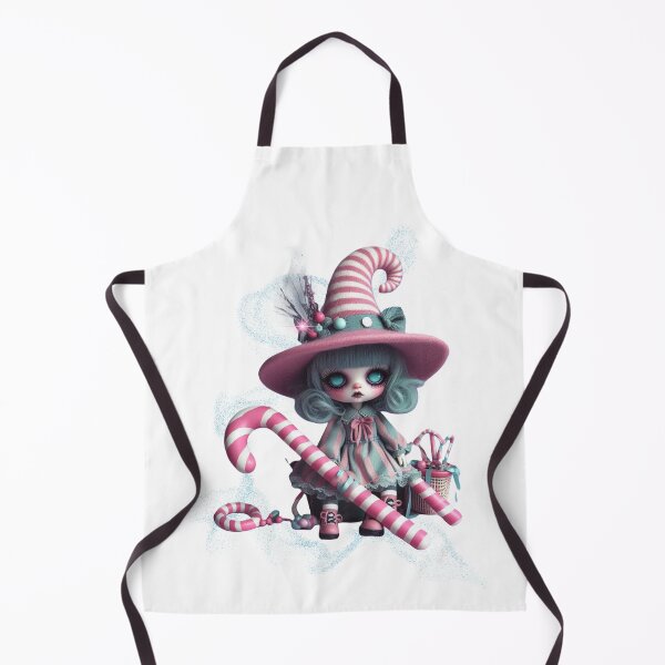 Item preview, Creepy-Cute Candy Witch | Pastel Goth Halloween Doll Art | Kawaii Spooky Wall Décor & Gifts designed and sold by Medeea Publishing.