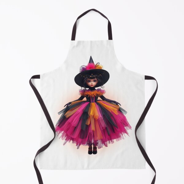 Item preview, Halloween Couture Witch | Gothic Doll Art | Colorful Fantasy Wall Décor & Gifts designed and sold by Medeea Publishing.