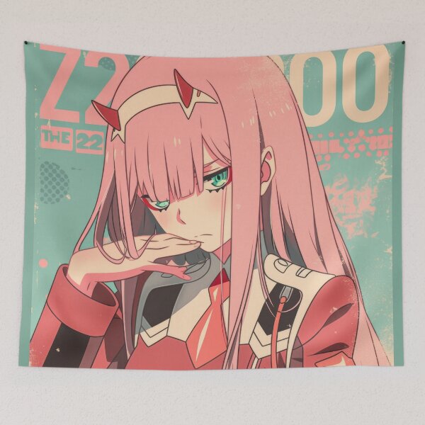 Item preview, Zero Two Vintage Pop Cover  designed and sold by AnimeArsenalPrints.