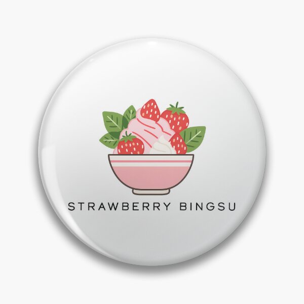 Item preview, Strawberry Bingsu – Korean Shaved Ice Dessert Illustration designed and sold by BobaBunny76.