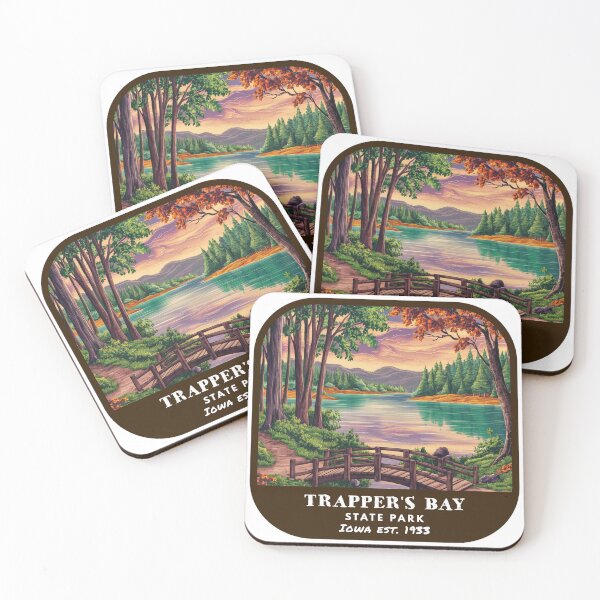 Item preview, Vintage Trapper's Bay State Park (Iowa State Park) designed and sold by RabbitK.