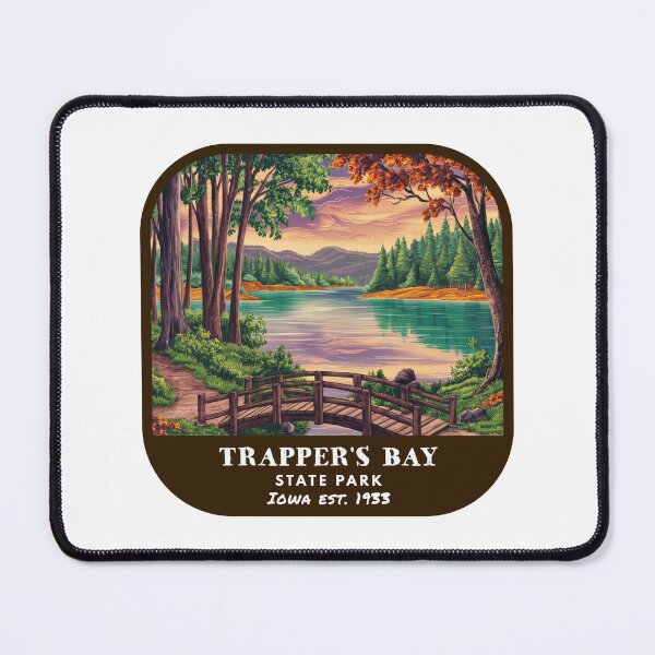 Item preview, Vintage Trapper's Bay State Park (Iowa State Park) designed and sold by RabbitK.