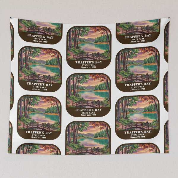 Item preview, Vintage Trapper's Bay State Park (Iowa State Park) designed and sold by RabbitK.