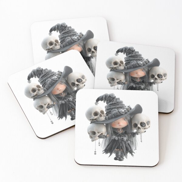 Item preview, Hekate Halloween Skull Goddess | Witchy Gothic Skull Art designed and sold by GoldenChiArt.