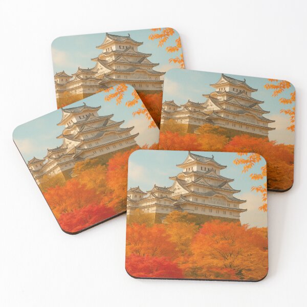 Item preview, Himeji Castle in Autumn, Hyogo Japan designed and sold by NihonKamonScape.