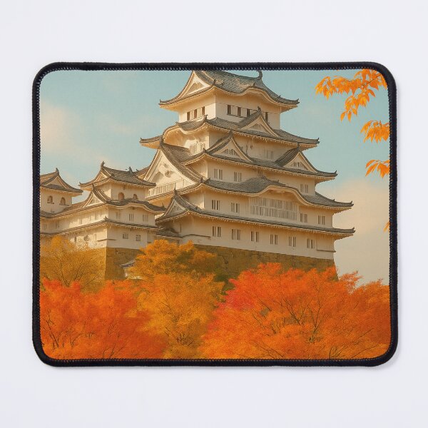 Item preview, Himeji Castle in Autumn, Hyogo Japan designed and sold by NihonKamonScape.