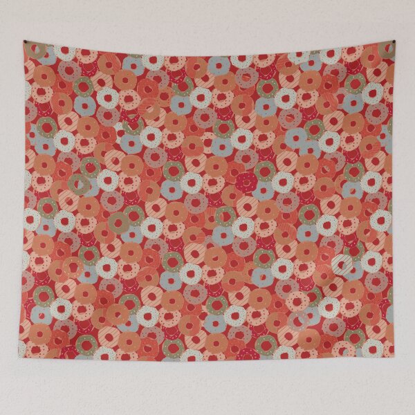 Item preview, Doughnut Factory Red designed and sold by VisualisedDesignsNZ.