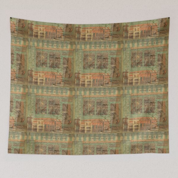 Item preview, Vintage Old Cafe Design – Retro Coffee Shop Aesthetic designed and sold by Furkan Al-Gburi.