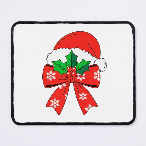 Item preview, Santa Hat Holly Bow Cute Christmas Holiday designed and sold by styleonestaa.