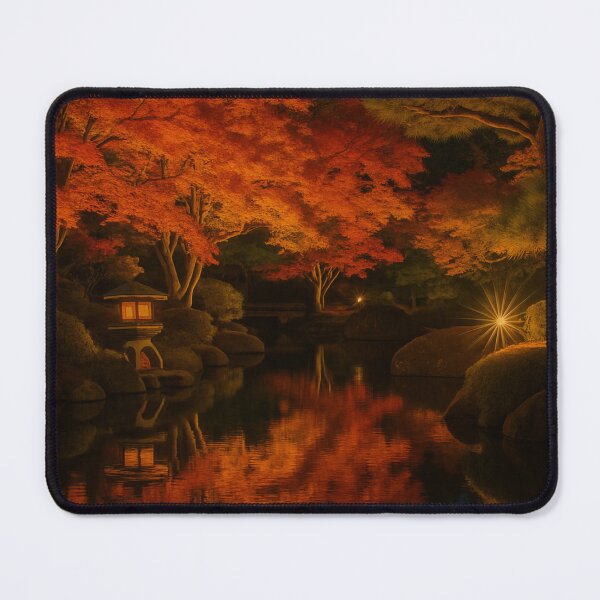 Item preview, Autumn Night Reflections in Himeji, Hyogo, Japan designed and sold by NihonKamonScape.